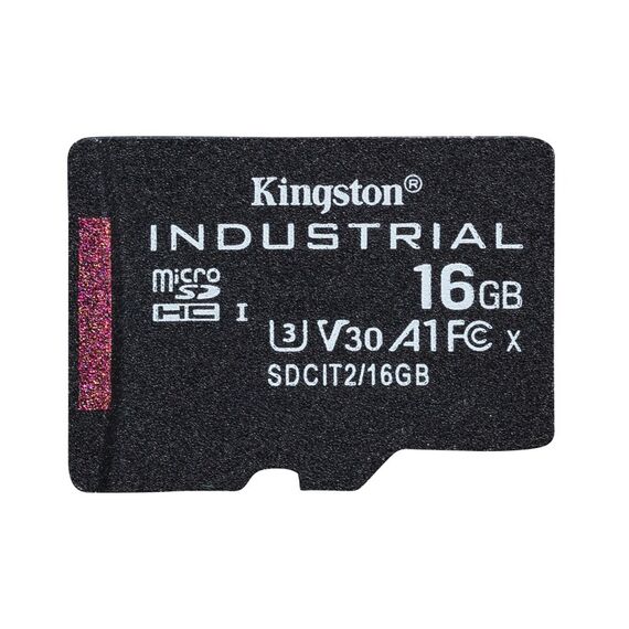 Kingston Technology 16GB microSDHC Industrial C10 A1 pSLC Karte + SD-Adapter, Kapazität: 16 GB, 2 image