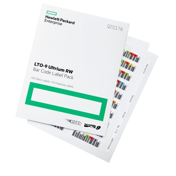 HPE LTO-9 Ultrium RW Bar Code Label Pack