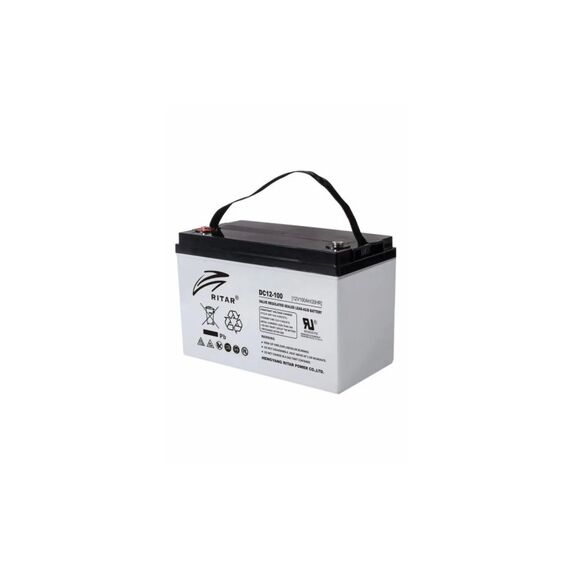 Ritar AGM-Batterie  12V 100Ah Verbraucherbatterie  328x172x222mm