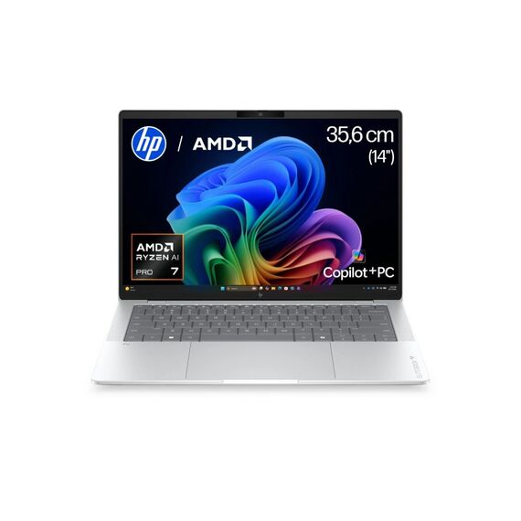 HP EB X G2a 14 NGAI,RAI7P 450,64,2T,SV,5G 14 WUXGA 800 SV AG,W11P,Silver,3Y Ons