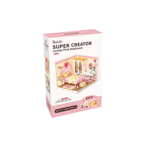 Rolife Lovely Pink Bedroom Robotime Bausatz