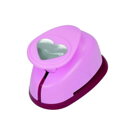 Efco Motivstanzer Herz Kunststoff Metall Rosa 2.5 cm M