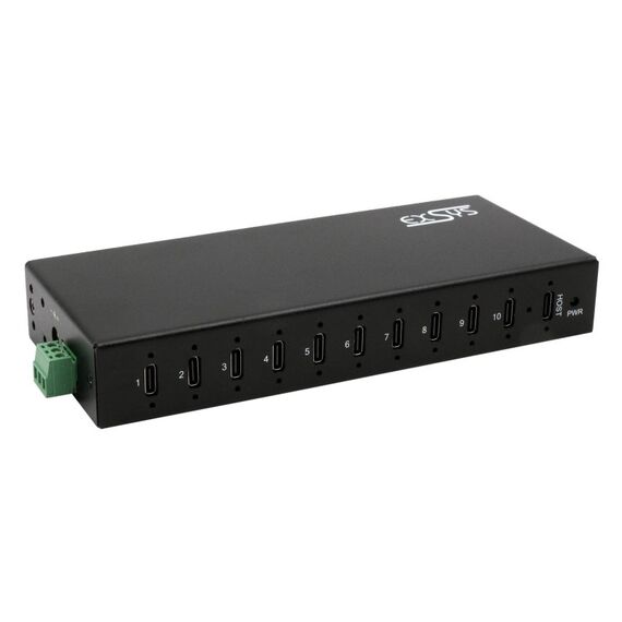 EXSYS EX-12270HMS, 10x USB3.2, Metall HUB 15KV ESD, 10xUSB-C, 79.5W