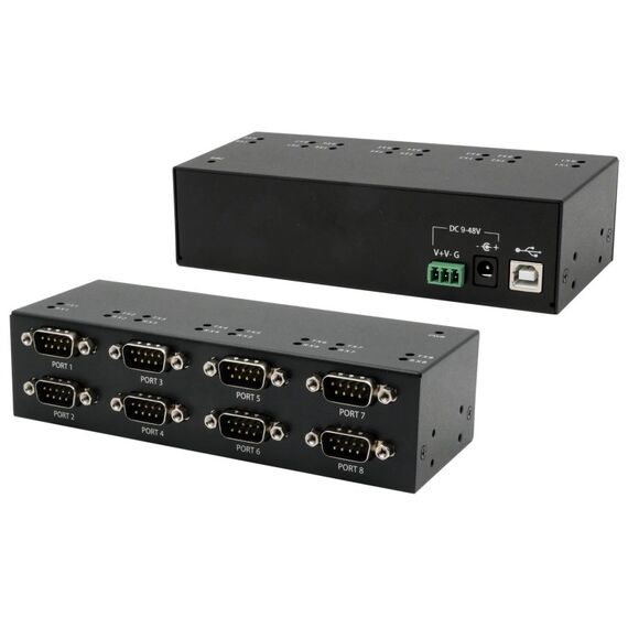 EXSYS EX-13078HM, USB2.0 zu 8x RS-232 Ports Metallgehäuse (FTDI Chipsatz)
