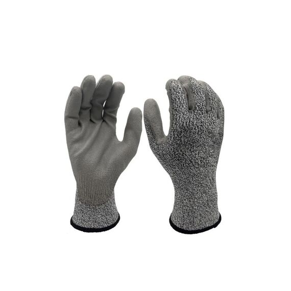 FTM Arbeitshandschuh Grösse 10/XL, sz-gra, schnittfest, 12er Set