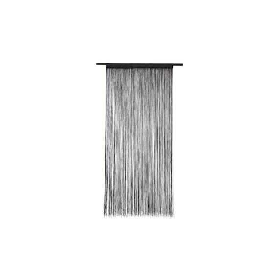 COCON, Fadenvorhang 90 cm x 200 cm, Schwarz schwarz, Polyester, 90x200 cm