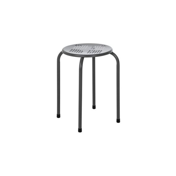 COCON, Hocker Metall, Grau Metall, Traglast 120kg