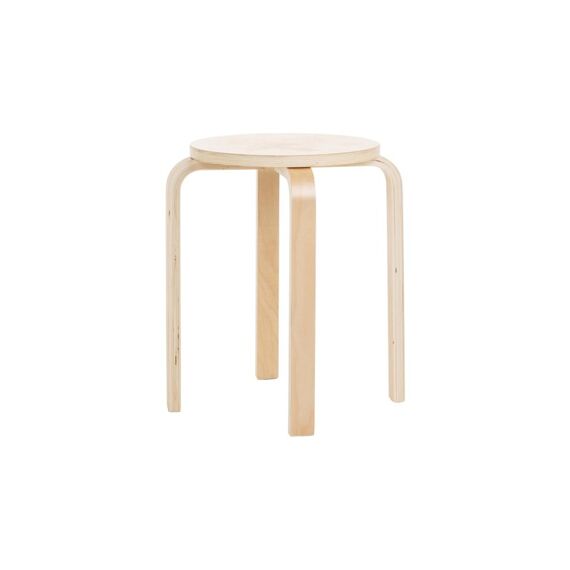 COCON Hocker Holz Pappelholz, Höhe 45cm, Traglast 120kg