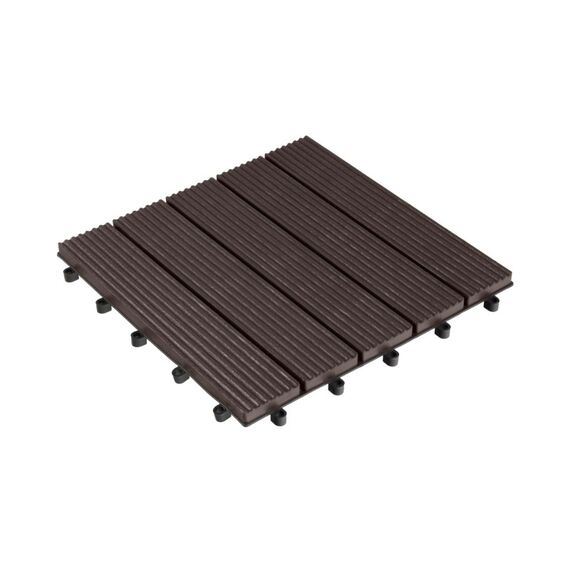 COCON Bodenplatte braun 30x30cm, 6 Stk., PP plastic
