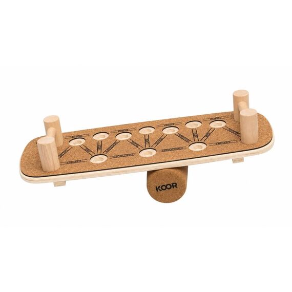KOOR Balance Push Up Board 73.5x28cm, Platte Kork beschichtet