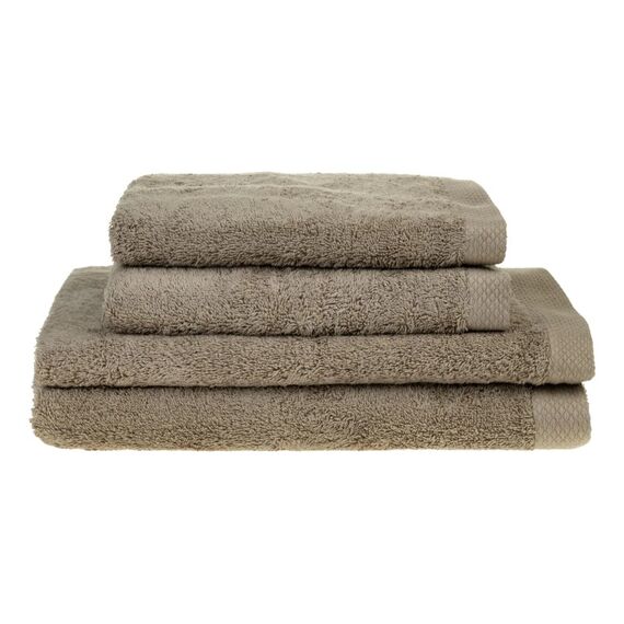 COCON Dusch-/Handtuch, taupe, 4er Set 100% Baumwolle, 550g/m2, made in Portugal