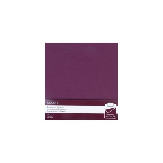 COCON Duvetbezug Renforcé 160x210 cm, burgund