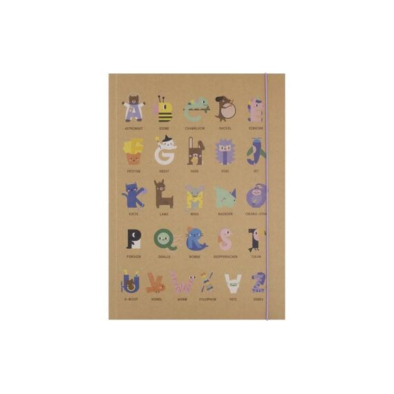 Folia Sammelmappe ABC mit Gummiband, DIN A3, 1 Mappe