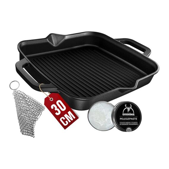 Gusskoenig Eingebrannte Grillpfanne 30cm