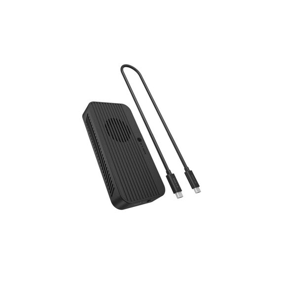RaidSonic ICY BOX ext. M.2 NVMe Gehäuse Schwarz, M.2 NVMe SSD, TB 5
