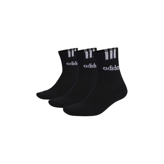 Adidas 3 Streifen Linear Socks 3 Pack 37-39, black