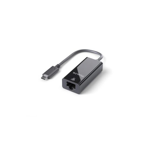 PureLink Premium Netzwerkadapter USB-C USB-C zu RJ45, 10cm, 1Gbps, Schwarz