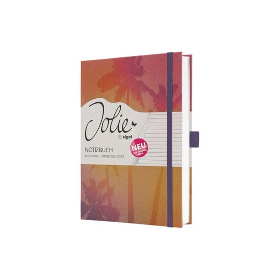 Jolie Notizbuch Pure Palms ca. A5, liniert, 192 Seiten, 100g, FSC