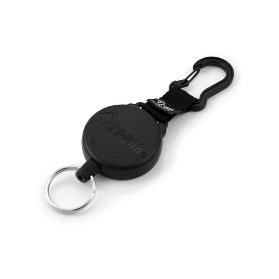 KEY-BAK Ausweishalter mit Karabiner schwarz, 1 Stück