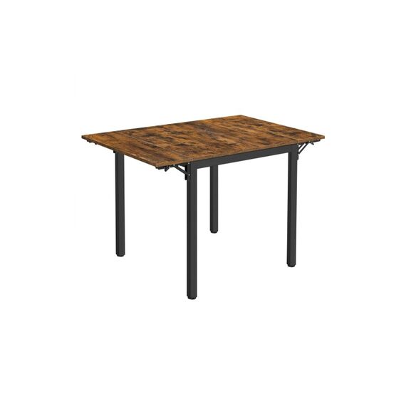 Vasagle Küchentisch Industriestil,4Personen 120x78x76.2 cm aufgeklappt (LxBxH),