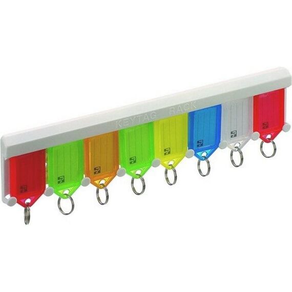 Rieffel Schlüsselanhänger 3.8 x 2.2mm mit Halterleiste, 8 Stück