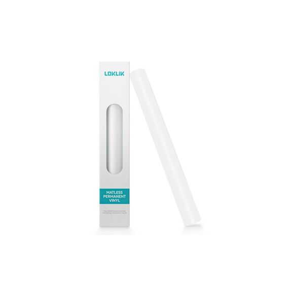 Loklik Vinylfolie Matless permanent weiss matt, 33 x 305 cm