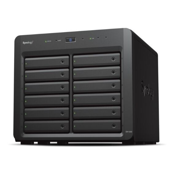 Synology DX1222 Speicherlaufwerksgehäuse HDD / SSD-Gehäuse Schwarz 2.5/3.5"