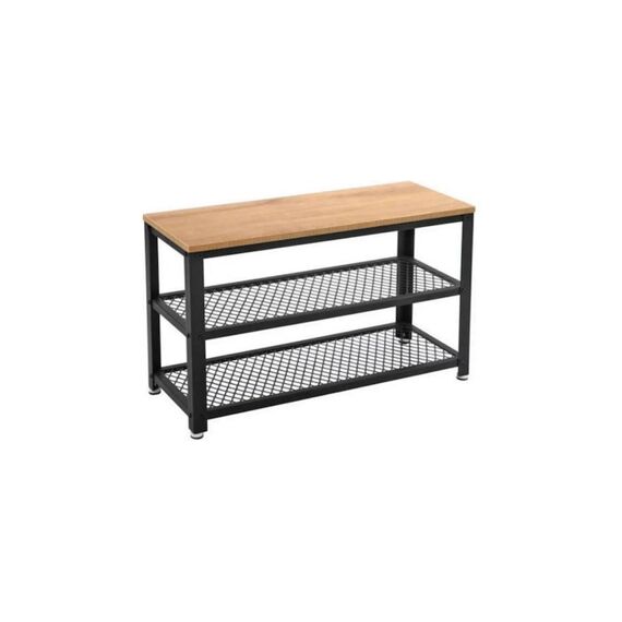Vasagle Schuhgestell aus Holz und Metall 73x30x45 cm (LxBxH)