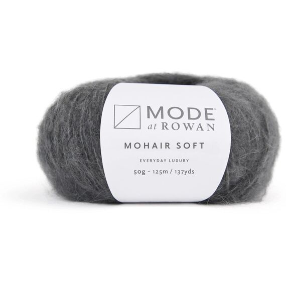 Rowan Wolle Mohair Soft 50g, Dunkelgrau