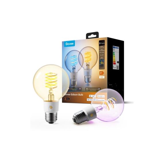 Govee G25 Smart Edison Bulb E27 (2er Pack) 2700K - 6500K | 500 Lumen