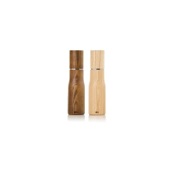 AdHoc Salz- und Pfeffermühle Levo Set,  Eschenholz nussbraun&hell