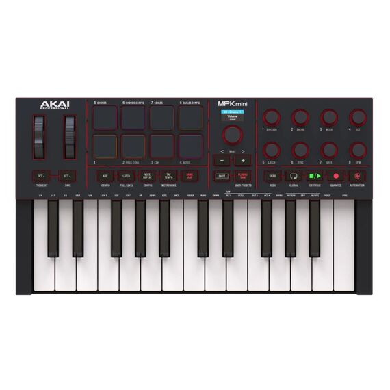 AKAI MPK Mini IV (4) Black 25-Tasten Controllerkeyboard, schwarz
