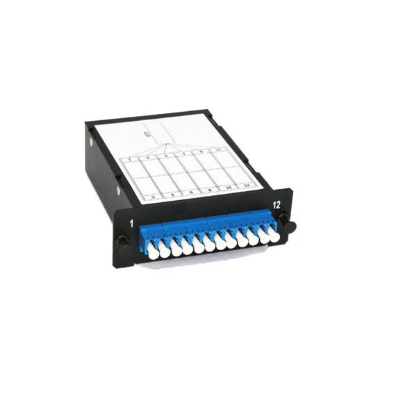 Lightwin MTP Kassette, 01x MTP(F) grün für 06x LCD/UPC, BU, OS2, 1HE