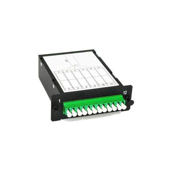 Lightwin MTP Kassette, 01x MTP(F) grün für 06x LCD/APC, grün, OS2, 1HE