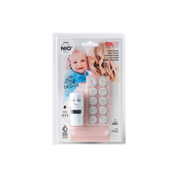 COLOP Little NIO® Baby 10 versch. Stempelplatte + Stempelkissen