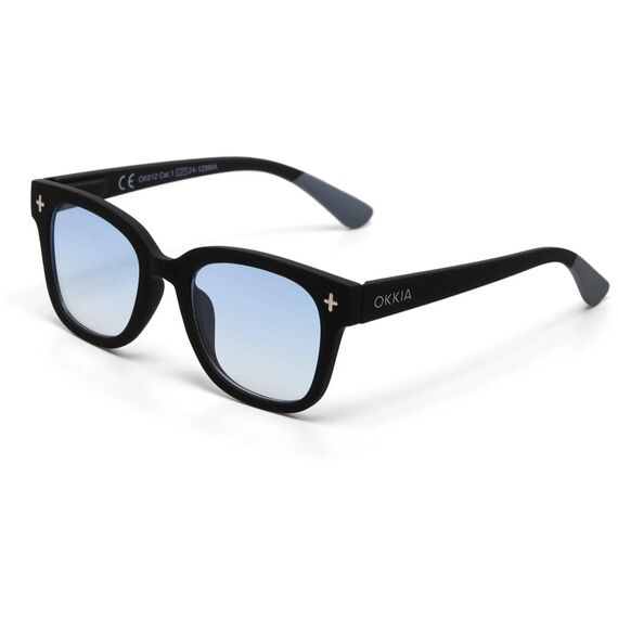 OKKIA Sonnenbrille GIOVANNI BLACK - Blue Lens