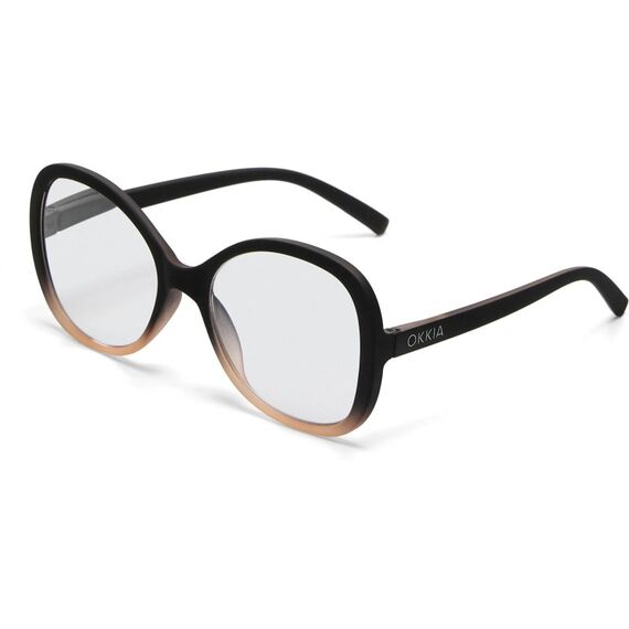 OKKIA Lesebrille VERONA BLACK PINK, Stärke 2.0