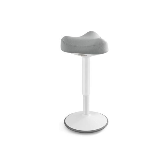 Songmics Hocker Farbe: grau/weiss, Hohe: 59-83.5ccm