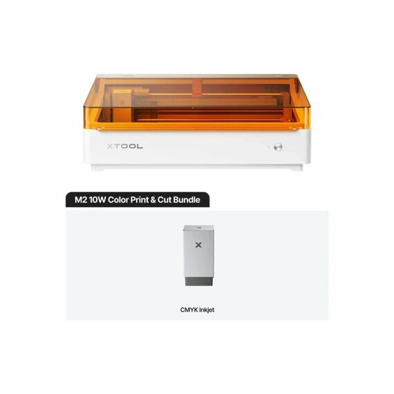 xTool M2 10W Lasergravierer Set CMYK-Drucker für farbige Designs