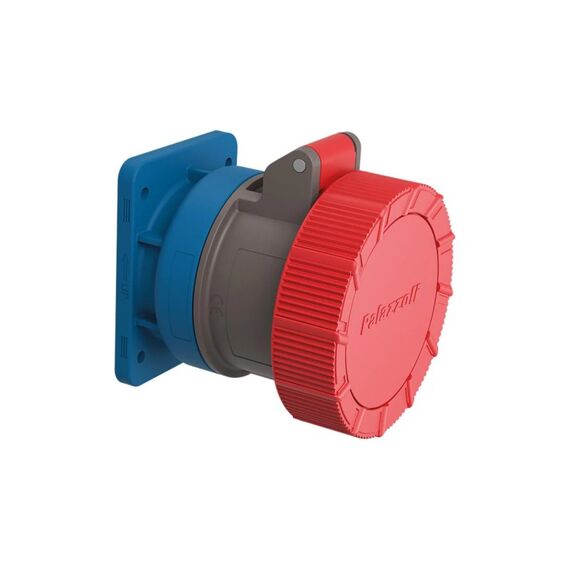 Steffen Palazzoli CEE Einbau-Steckdose 32/4 3LPE, 400V, 6h, IP66/IP67/69 vernickelt