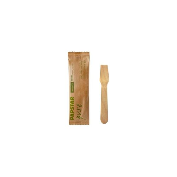 Papstar Eislöffel Holz PURE 50 Stk. 1 Pack à 50 Stk. 9.4cm
