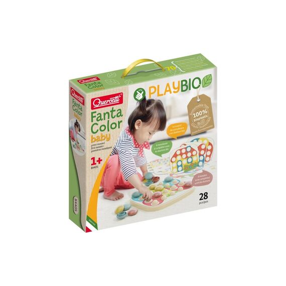 Quercetti PlayBio Mosaik-Steckspiel FantaColor 28 Teile
