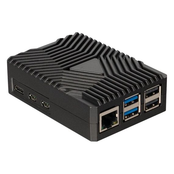 JOY-IT Armor Case RB-AlucaseP5-09 für Raspberry Pi 5, Schwarz
