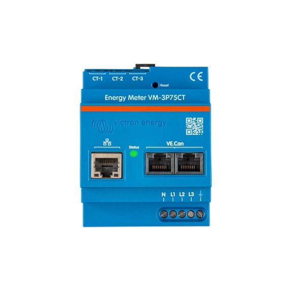 Victron Energy Energie Meter VM-3P75CT mit ansteckbaren Stromwandlern