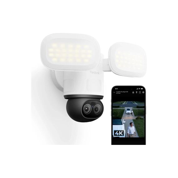 Reolink Floodlight F850W 360° WiFi Kamera 4K smarte wetterfeste Dual Kamera weiss