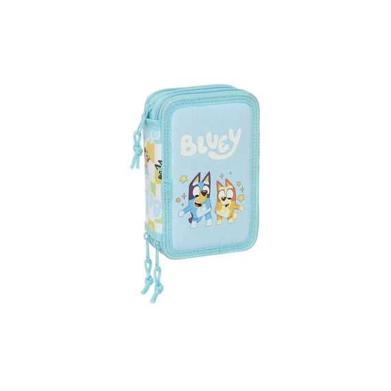 Safta Bluey Ready Etui Gefülltes Etui mit 3 Fächern, 37-teilig
