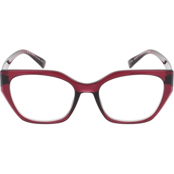SMARTY Lesebrille Dische Stärke +2.50, Transp. Burgundy