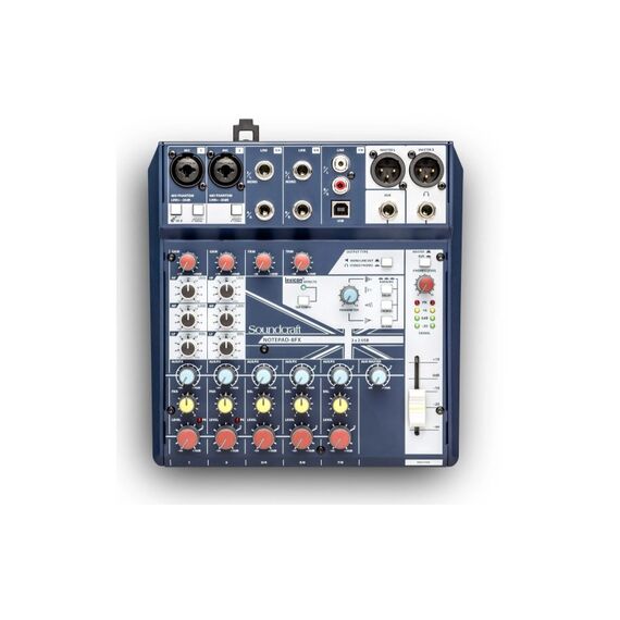 Soundcraft Notepad-8FX 8-Kanal Mischpult mit USB und FX