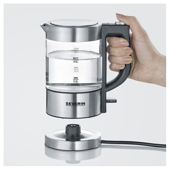 Severin WK 3472 Wasserkocher 0,5 l 1100 W Silber, 4 image