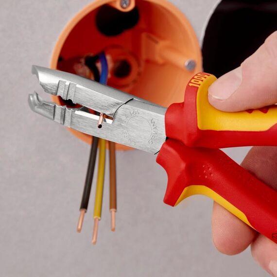 Knipex 13 46 165 Abisolierzange Rot, Gelb, 5 image